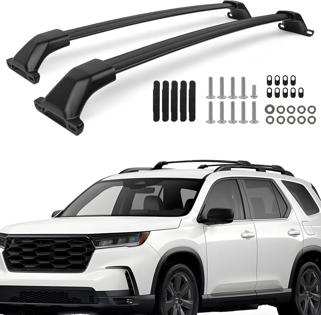 Roof Rack Cross Bars for 2023-2026 Honda Pilot Sport TrailSport Touring Elite (Not for LX & EX-L), Roof Rack Storage Accessories, Bicycle Rack, Kayak Rack, Cargo Box, Cargo Carrier, Ski Rack