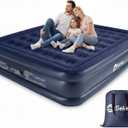 Sekey Luxury King Size Air Mattress with Built-in High-Speed Pump Best for Home, Camping & Guests, 20" Double High Airbed Adjustable Blow Up Mattress, Waterproof