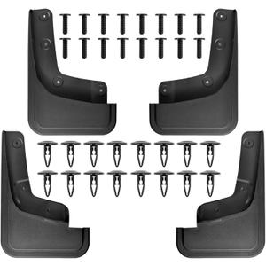 Mud Flaps for Ford Ranger 2024 2025 (Not Fit for Raptor Model) Front & Rear No Drill All Weather Mudflaps Splash Guards for Ranger Trucks