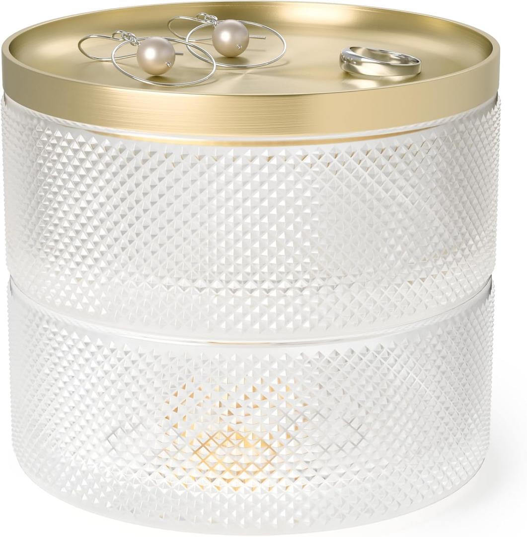 UMBRA Tesora Jewelry Box (Clear, Gold)