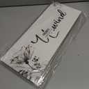 4 Wooden Wall Art Plaques - Large Bathroom Decor for Home Spa & Laundry (black)