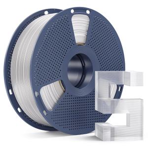 PETG Filament 1.75mm, Ultra Tough, Heat Optimized, Odorless, 1kg(2.2lbs) SUNLU Clear PETG 3D Printer Filament, Dimensional Accuracy +/- 0.02mm, Transparent
