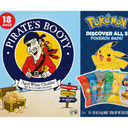PIRATE'S BOOTY Pokémon Aged White Cheddar Rice & Corn Puffs, 0.5 oz Bags (18 Count), 3 Pack, BB: 01/26/26