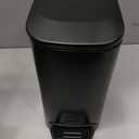 Cesun Small Bathroom Trash Can with Lid Soft Close, Step Pedal, 6 Liter / 1.6 Gallon Stainless Steel Garbage Can with Removable Inner Bucket, Anti-Fingerprint Finish (Matt Black)