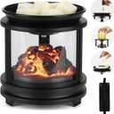 MOAFINA Wax Melt Warmer with Timer,Campfire Wax Warmer,4-in-1 Oil Burner Electric Candle Wax Warmer,Wax Warmer for Scented Wax Melts,Wax Melter Fragrance Warmer for Home Office Bedroom Gifts & Decor (Black)