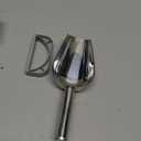 Ice Scoop with Magnetic Scoop Holder Compatible with GE Opal 2.0 Nugget Ice Makers, 9 In Low-Carbon Stainless Steel Alloy Scooper for Kitchen Refrigerator Accessory Pet Food Scooper(Grey) (Gray)