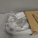 Gray Lamp Shades Set of 2, 10.5" x 10"x 13" Medium Rectangle Lampshades Cut Corner Fabric Lamp Shades Replacement, Include 2 Lamp Harps, Suitable for E26 Base and Saddle Base, Easy Assembly Required