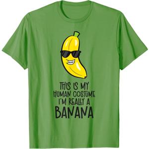 This Is My Human Costume I'm Really A Banana T-Shirt, Large