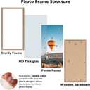 JCJMY 10x20 Picture Frame Rustic Brown for Wall Hanging, Wall Mounting Horizontally or Vertically, 10 x 20 Wall Gallery Poster Photo Frame with Shatter Resistant Plexiglass, Rustic Brown