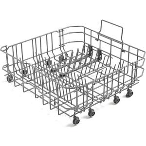 Upgraded 20007189 20000533 Dishwasher Lower Rack Replacement Parts for Bosch Dishwasher Rack 300 500 800 Series Dishrack SHP865ZD5N SHE68T55UC Bosch Thermador Dishwasher Bottom Rack Basket