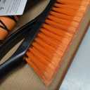 EcoNour 27" Aluminum Ice Scrapers for Car Windshield | Car Snow Scraper Window and Snow Brush with Ergonomic Foam Grip Winter Accessories (Orange)