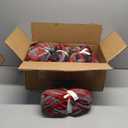 Hombys 8 Pack Giant Chunky Yarn for Crocheting/Hand Knitting - Super Bulky, Soft, Fluffy, Plush Fuzzy Tie Dye Mixed Color Thick Chenille Yarn (Red, Black, Grey)