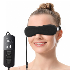 Aroma Season Heated Eye Mask for Dry Eyes, Warm Eye Compress with Flaxseed Graphene FIR for MGD, Dry Eye Syndrome, Chalazion Blepharitis Treatment, Steam Moist Heat Therapy to Unclog Glands (Black)