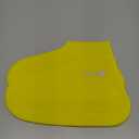 Waterproof Silicone Rubber Shoe Covers for Rain, Non-Slip Easy-handy Water Resistant Overshoes Outdoor Cycling Hiking Protectors Apply to Men, Women, Kids (Medium, YELLOW)