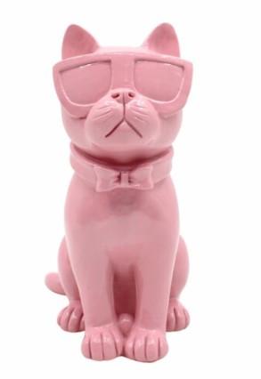 Holiday Home Sitting Cat Decor - Pink
, 8.7”