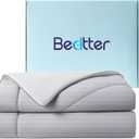 King/Cali King Cooling Comforter, Blanket for Hot Sleepers, All Season Bedding to Keep Cool for Night Sweats, Breathable Lightweight Upgraded Cold Blanket, 106x90 Inches, Grey