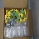 XunYee 10 Set Mason Jar Table Centerpiece with Flower Mason Jar Flower Centerpiece Vases Decor for Engagement Party Bridal Shower Centerpieces Wedding Reception Table Decor(Sunflower)