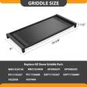 Upgraded WB31X24738 Cast Iron Griddle Replacement for GE General Electric Stove Parts,WB31X24738 StoveTop Pan Parts for JGB700SEJ4SS JGSS66SEL3SS Burner Center Griddles Stove Top Griddle for Gas Stove