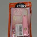 siduater Strap Holder Case for 6.1" iPhone 11 with Convertible Stand, Bling Glitter Sparkle Clear Case Soft TPU Bumper Adjustable Finger Grip Loop for iPhone 11 6.1 Inch, Pink