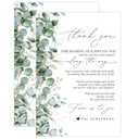 Your Main Event Prints Thank You Place Cards for Weddings & Bridal Showers - Elegant Gratitude Cards with Prewritten Messages | Premium Quality, Stylish Design 