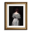 InSimSea Gold Picture Framed Wall Art, Living Room Bedroom Bathroom Seventeenth Century Lady Pictures Wall Decor, Canvas Print Art Home Decor, Antique Paintings with Frames 20x30 Inch
