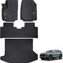 Floor Mats & Cargo Liner Compatible with 2025-2026 Chevrolet Equinox (Not for EV) / GMC Terrain,TPE All Weather Floor Liners & Cargo Mat 4pcs Full Set Chevy Equinox Accessories Black