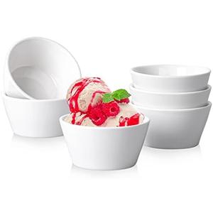 Taeochiy Porcelain Small Bowls, 8 Ounce Dessert Bowls, Ramekins Oven Safe, Ice Cream Bowls, Bouillon Cups, Set of 6 Taeochiy Porcelain Small Bowls, 8 Ounce Dessert Bowls, Ramekins Oven Safe, Ice Cream Bowls, Bouillon Cups, Set of 6
