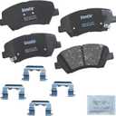 Bendix Priority1 CFC1595 Ceramic Front Brake Pads for Select Models Hyundai Elantra, Elantra Coupe, GT, Veloster, Kia Forte, Forte5, Forte Koup, Soul