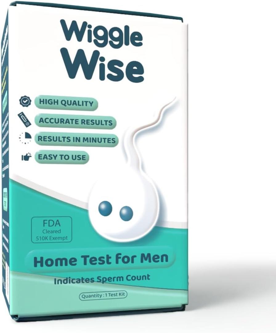Fertility Test Kit for Men Sperm Count Home Test Kit for Male Fertility at-Home Semen Analysis Shows Normal or Low Sperm Count Fast, Private, Easy to Use