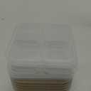 12 Pcs 4 Divided Compartments Snack Containers Bento Wheat Straw Snack Box with Lid Reusable Meal Prep Lunch Box Food Storage Containers for Adults Travel Work(Beige)