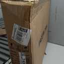 Round Cocktail Table Gold Height Adjustable 27.9''-35.4'' Pub Bar Table with Metal Base, Modern Sturdy Stylish for Kitchen, Dining Room, Office, Home Bar