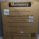 Mumeasy Baby Gate Extra Wide, 29.5-51'' Pressure Mounted Dog Gate with Walk Thru Door, Auto Close Pet Gate for House, Stairs, Doorways,Black