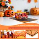 Magic Ants Halloween Pop Up Cards 3 Pack  Haunted House, Pumpkin Graveyard, and Food Truck  3D Greeting Cards with Envelopes and Notecards for Kids, Adults, Halloween Birthday & Trick or Treat Gift