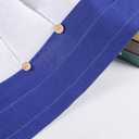 FUANGUI Valance Curtain 42" W x 18" L Linen Valances for Windows Kitchen Curtains Window Valances, Farmhouse Curtains Pleated Color Block Design with Coconut Husk Button Detail