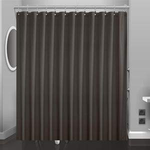 Taupe Plastic Shower Curtain Or Liner, 72x72 Inch Lightweight Brown Plastic Bathroom Shower Showroom Inner Curtain with Rustproof Metal Grommet Holes and Weighted Magnets