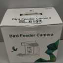 Bird Feeder with Camera, Solar Powered Outdoor Birdhouse, 2K HD AI Smart Identify Birds Species, Instant Motion Detection & Alerts, Capture BirdVideo, Gifts for Mom Dad and Bird-Lovers(Green)