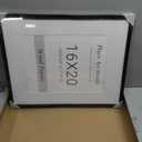 16x20 Black Oak Picture Frame, Oak Solid Wooden HD Glass, 1 Pack