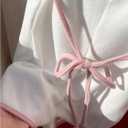 Verdusa Women's 2 Pack Coquette Bow Tie Sleeveless Rompers Backless Summer Jumpsuit Unitard (M)