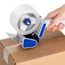 Amazon Basics Strong Plastic Adhesive Packing Tape for Shipping, Sealing Boxes, Moving and Storage, Clear, Low Odor, 1.88 in x 54.6 yds, 12-Pack