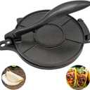 8 Inch Flour Tortilla Press, Aluminum Alloy Tortilla Maker, Roti Maker, Taco Maker, Taco Press, Dark Gray