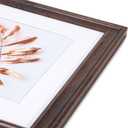 11x14 Picture Frames Rustic Brown Wood Pattern Set of 2 Photo Frames, for 8x10 with Mat or 11x14 Without Mat Gallery Wall Display Wood Frame