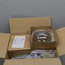 KCO Lighting Mid Century Modern Kitchen Island Pendant Lighting Gold 1-Light Amber Glass Globe Pendant Light Brushed Brass Large Living Room Pendant Light Fixture (2 Pack)