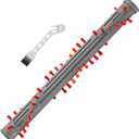 Replacement Vacuum Brush Roller for Dyson DC24, DC24 Animal, DC24 Blitz It, DC24 i, DC24 Multi Floor, DC24 Multi Floor Complete, Compatible With Part # 917390-02 & 917390-01 (Gray)