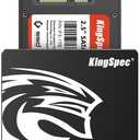 KingSpec 128GB 2.5 SSD SATA III Internal - 550MB/s Read, 520MB/s Write with 3D NAND Flash, for Laptop & Desktop PC Upgrade