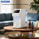 Waken Electric UV Countertop RO Water Filter System, Glacier White | 8-Stage RO Water Filtration ,NSF/ANSI 58&61 Certified, TDS Monitor, 4:1 Drain, No Install, PFAS Free