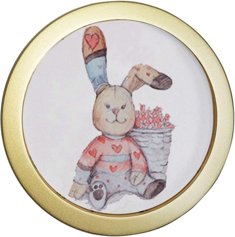 Levoberg Round Photo Frame Wooden Wall Mounted Stylish Picture Frame Home Decor (10inch, Gold)