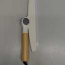 MR.SIGA All Purpose Silicone Squeegee for Shower Door, Mirror, Glass, Streak Free Shower Squeegee, Pivoting Bamboo Handle, Includes 1 Suction Hook, 10 inch Wide, Pack of 1 (White)