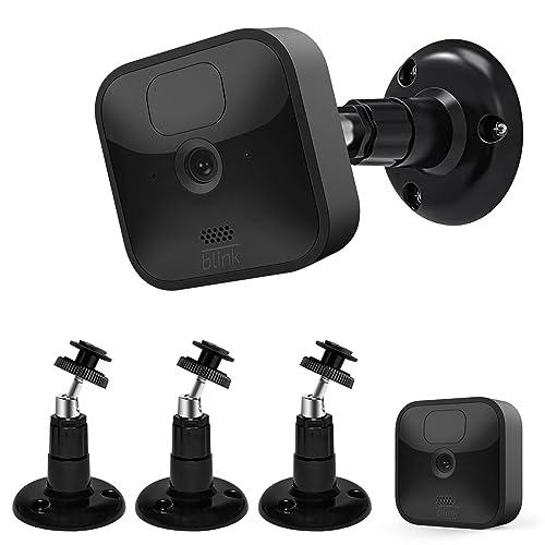 Blink Outdoor Camera Mount, 360 Degree Adjustable Indoor/Outdoor Wall Mount Bracket for Blink Home Security System Black 2Pack