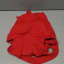 OQQ Women's One Piece Swimsuits Tummy Control High Waisted Cross Bathing Suit Wrap Tie Back 1 Piece Swimwear Red L