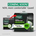 Depend Guards Incontinence Pads for Men, Maximum Absorbency, 52 Count, Packaging May Vary